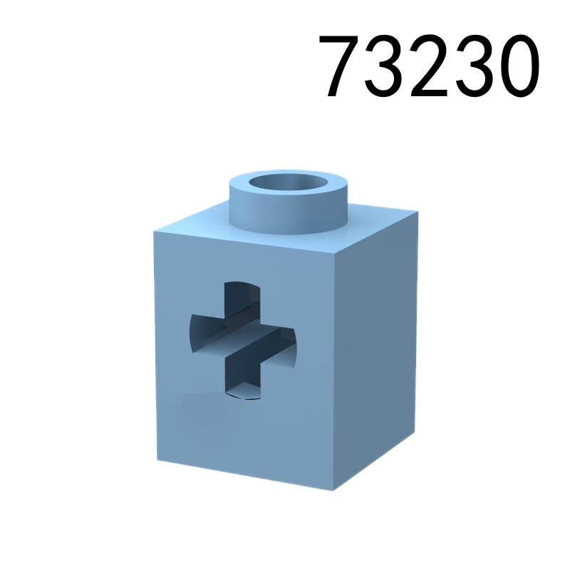 Item No: 73230 Technic, Brick 1 x 1 with Axle Hole Chinese Compatible with LEGO