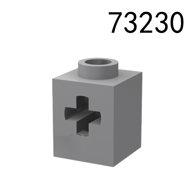 Item No: 73230 Technic, Brick 1 x 1 with Axle Hole Chinese Compatible with LEGO