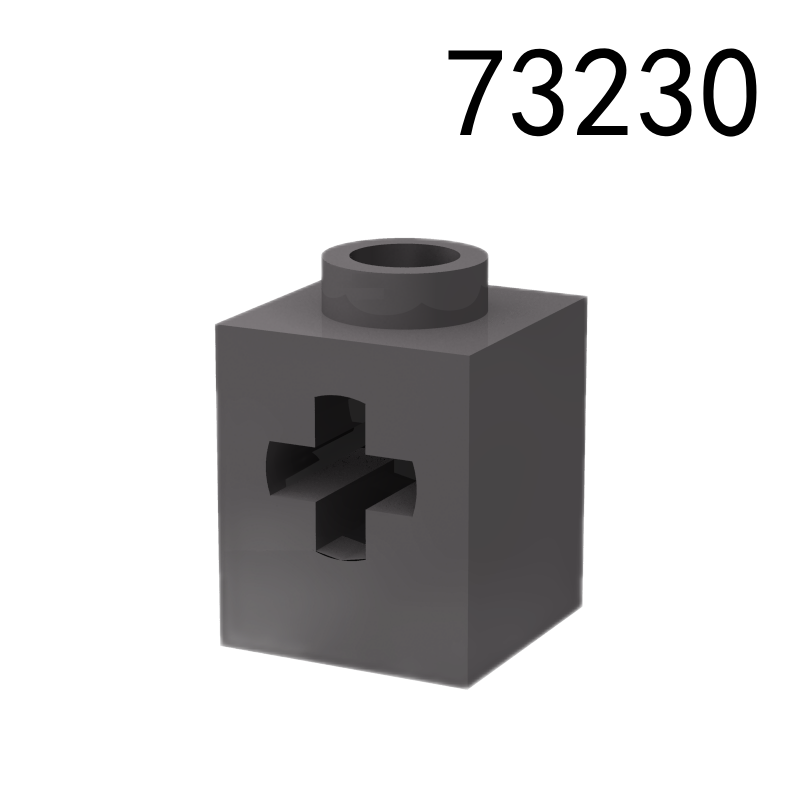 Item No: 73230 Technic, Brick 1 x 1 with Axle Hole Chinese Compatible with LEGO