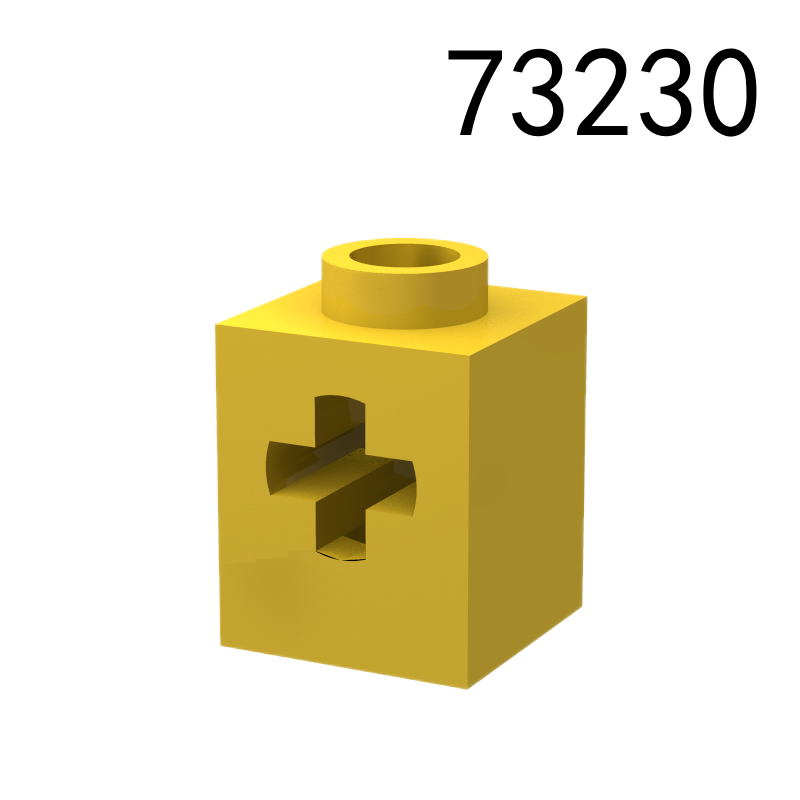 Item No: 73230 Technic, Brick 1 x 1 with Axle Hole Chinese Compatible with LEGO