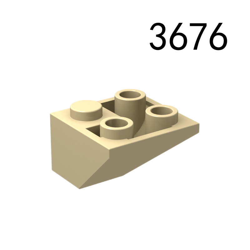 Item No: 3676 Slope, Inverted 45 2 x 2 Double Convex Chinese Compatible with LEGO