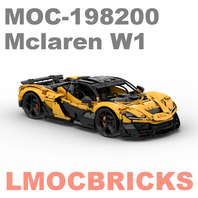 MOC-198200 Mclaren W1 Building Blocks Parts Kit