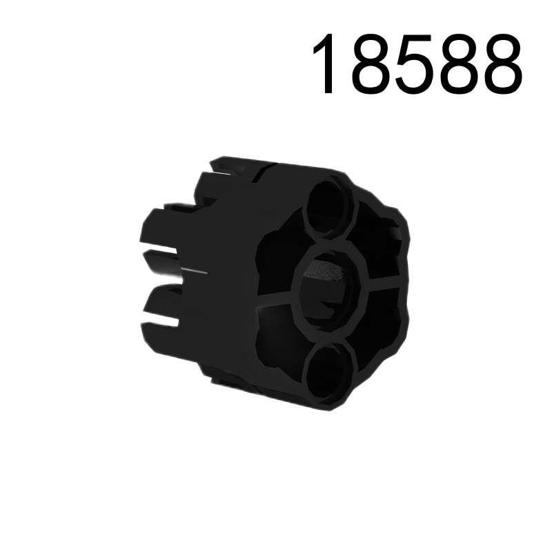 Item No: 18588c01 Projectile Launcher Part, Rapid Shooter Six Barrel - Angled Barrels with Light Bluish Gray Trigger (18588 / 18587) Chinese Compatible with LEGO