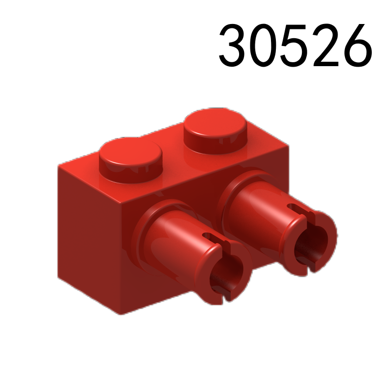Item No: 30526 Brick, Modified 1 x 2 with Pins   Alternate Item No: 53540 Chinese Compatible with LEGO