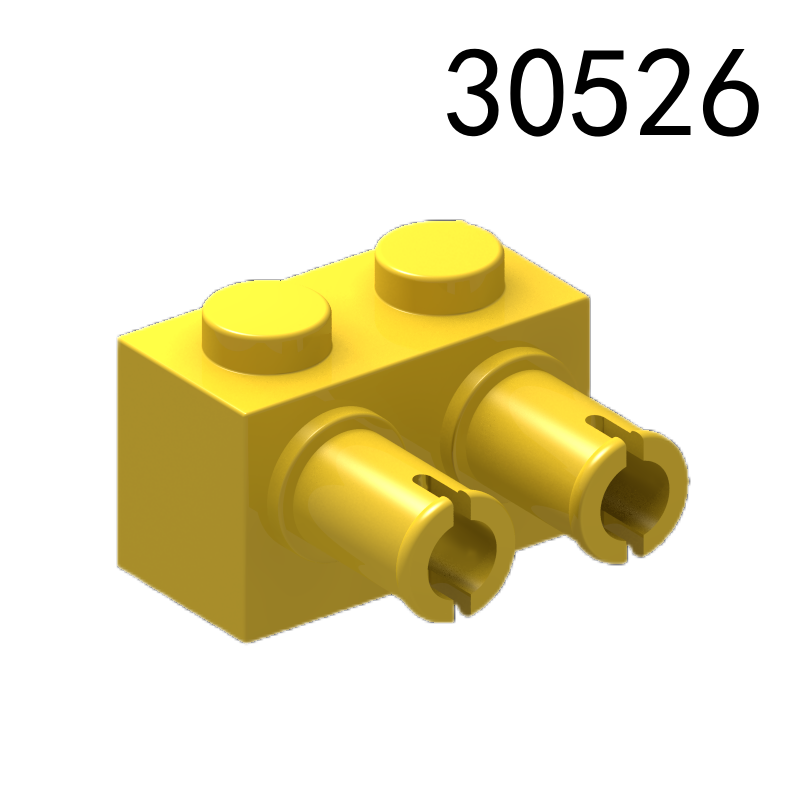 Item No: 30526 Brick, Modified 1 x 2 with Pins   Alternate Item No: 53540 Chinese Compatible with LEGO