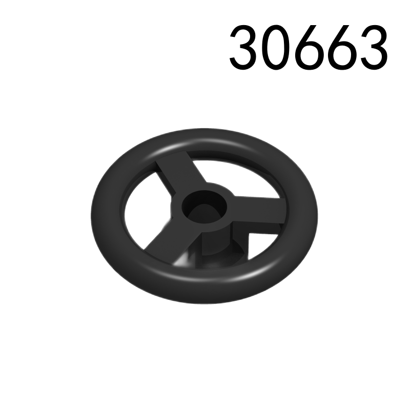 Item No: 30663  Vehicle, Steering Wheel Small, 2 Studs Diameter  Alternate Item No: 16091 Chinese Compatible with LEGO