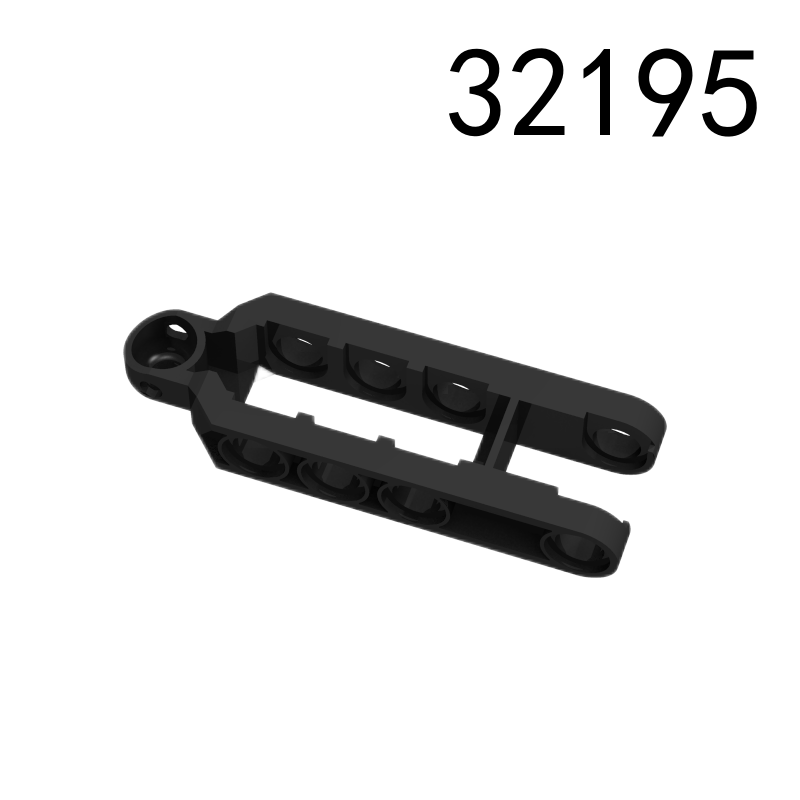 Item No: 32195b Technic, Steering Arm 6.5 x 2 with Tow Ball Socket Rounded, Chamfered  Chinese Compatible with LEGO