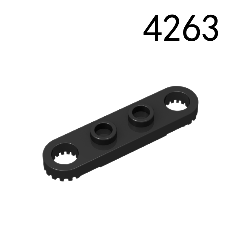 Item No: 4263 Technic, Plate 1 x 4 with Toothed Ends Chinese Compatible with LEGO