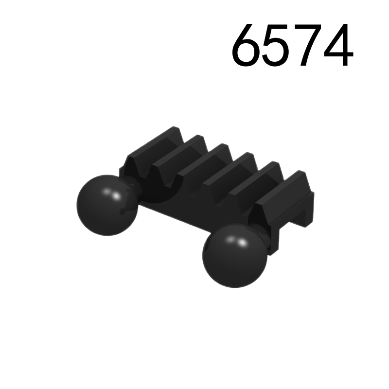 Item No: 6574 Technic, Gear Rack 1 x 2 with 2 Tow Ball Chinese Compatible with LEGO