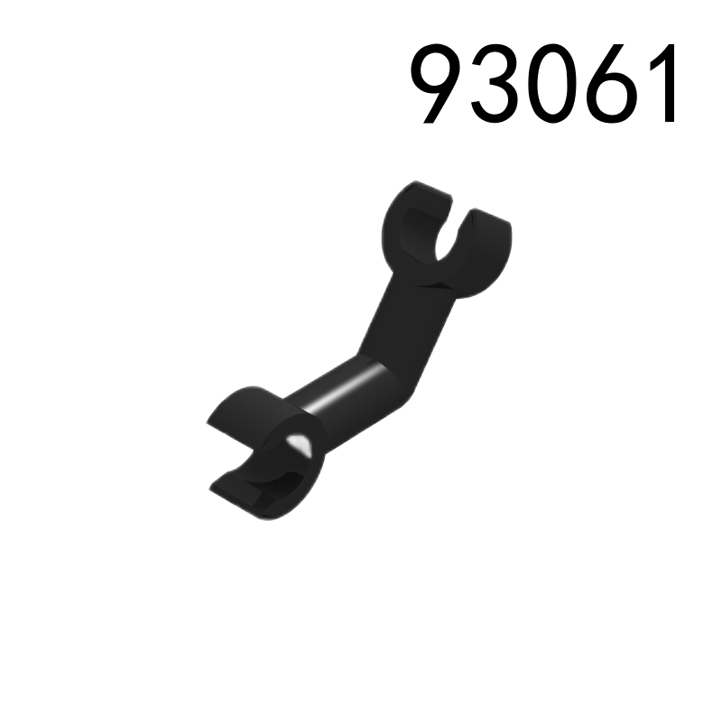 Item No: 93061 Arm Skeleton, Bent with Clips at 90 degrees (Vertical Grip)   Alternate Item No: 26158, 33449 Chinese Compatible with LEGO