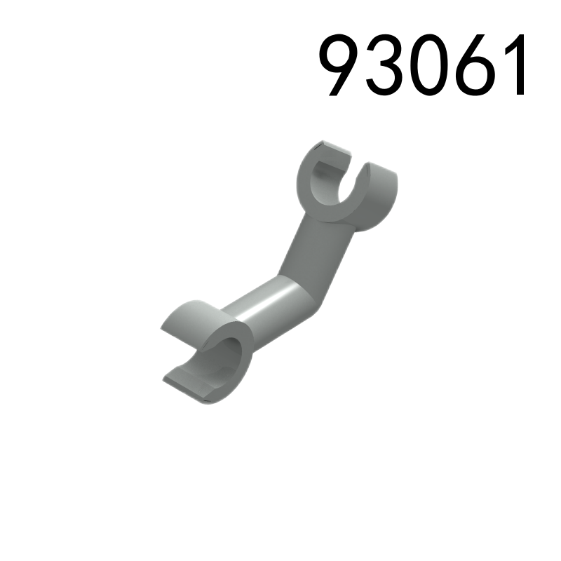 Item No: 93061 Arm Skeleton, Bent with Clips at 90 degrees (Vertical Grip)   Alternate Item No: 26158, 33449 Chinese Compatible with LEGO