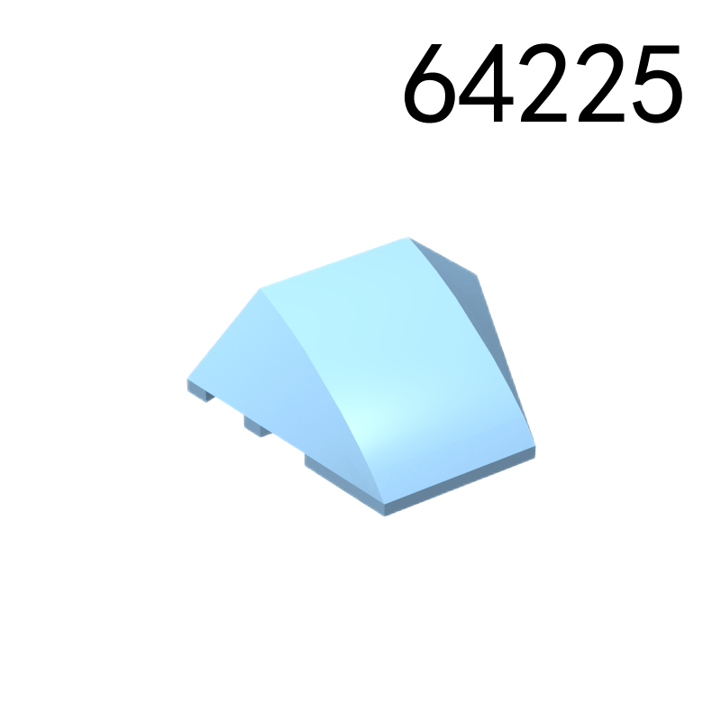 Item No: 64225  Wedge 4 x 3 Triple Curved No Studs   Alternate Item No: 67121 Chinese Compatible with LEGO