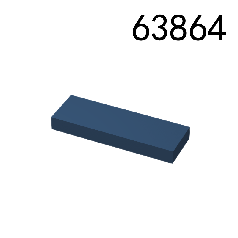 Item No: 63864  Tile 1 x 3  Alternate Item No: 37294 Chinese Compatible with LEGO