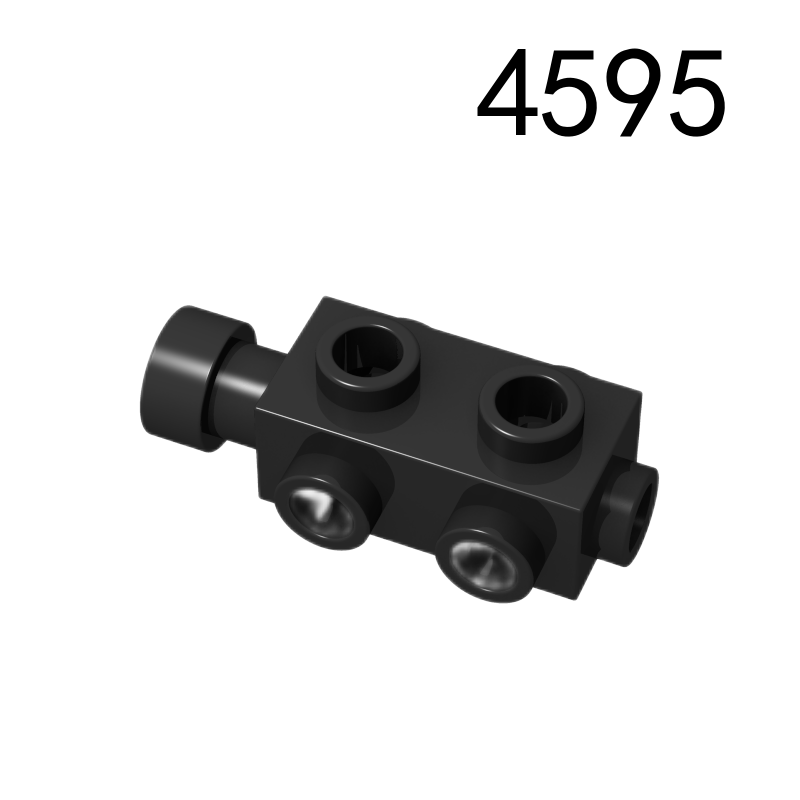 Item No: 4595 Brick, Modified 1 x 2 x 2/3 with Studs on Sides and Extended Stud Receptacle  Chinese Compatible with LEGO