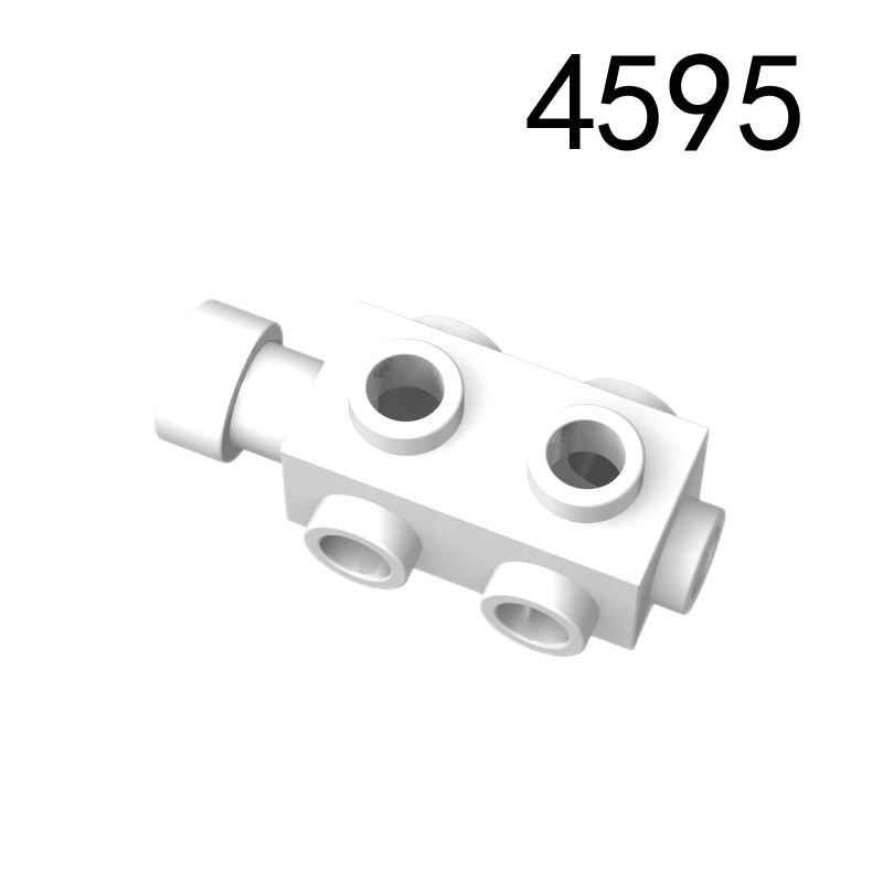 Item No: 4595 Brick, Modified 1 x 2 x 2/3 with Studs on Sides and Extended Stud Receptacle  Chinese Compatible with LEGO