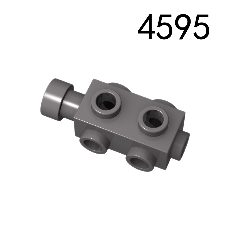 Item No: 4595 Brick, Modified 1 x 2 x 2/3 with Studs on Sides and Extended Stud Receptacle  Chinese Compatible with LEGO