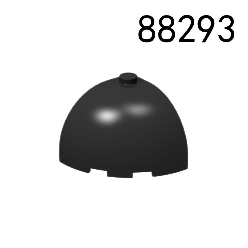 Item No: 88293  Brick, Round Corner 3 x 3 x 2 Dome Top Chinese Compatible with LEGO