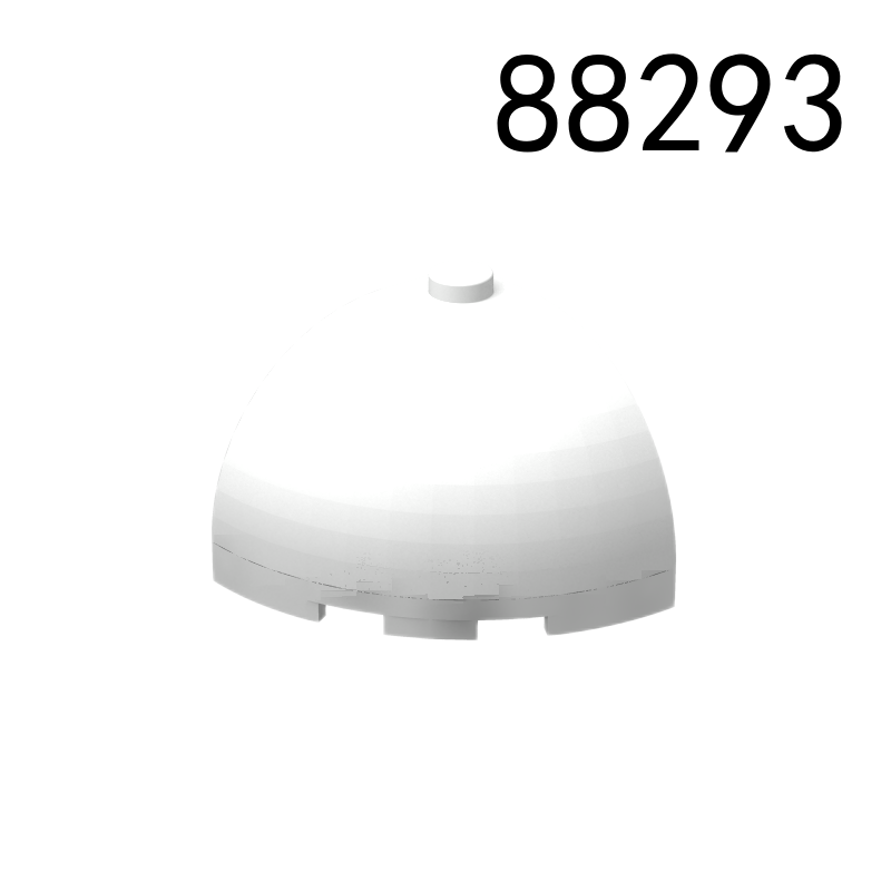 Item No: 88293  Brick, Round Corner 3 x 3 x 2 Dome Top Chinese Compatible with LEGO