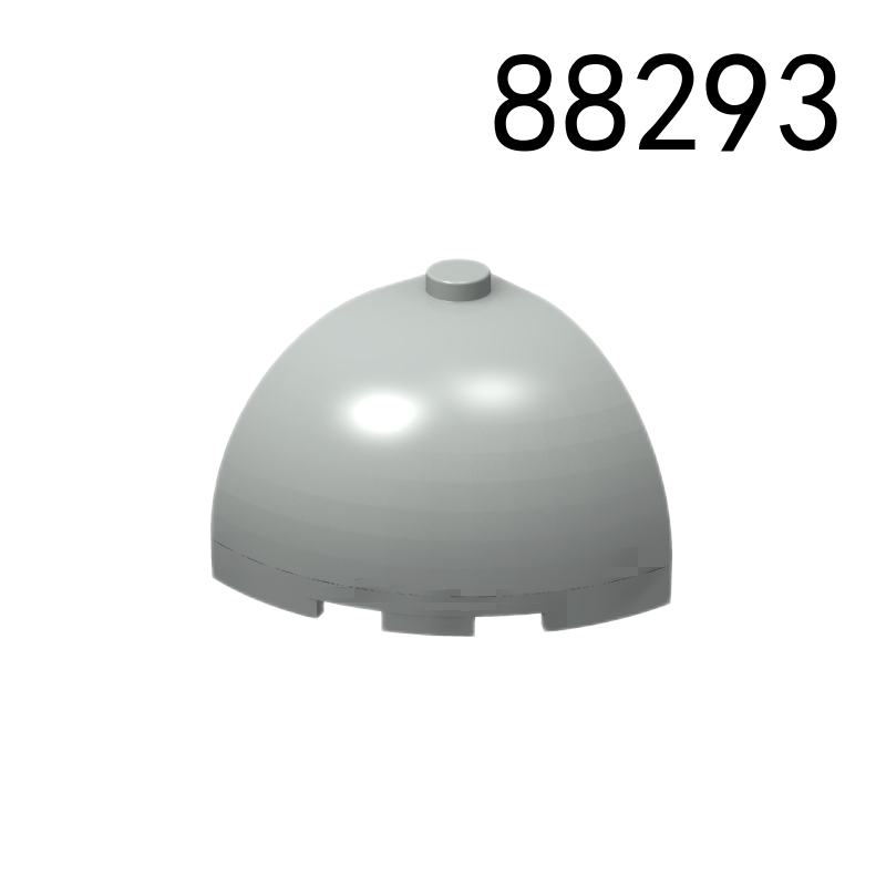 Item No: 88293  Brick, Round Corner 3 x 3 x 2 Dome Top Chinese Compatible with LEGO
