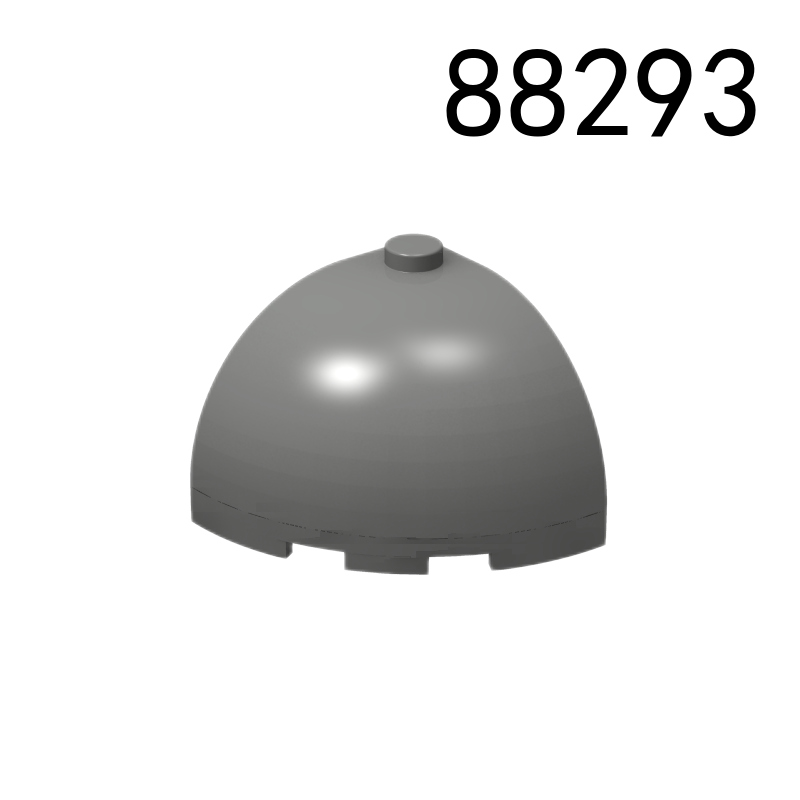 Item No: 88293  Brick, Round Corner 3 x 3 x 2 Dome Top Chinese Compatible with LEGO