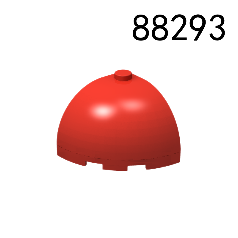 Item No: 88293  Brick, Round Corner 3 x 3 x 2 Dome Top Chinese Compatible with LEGO