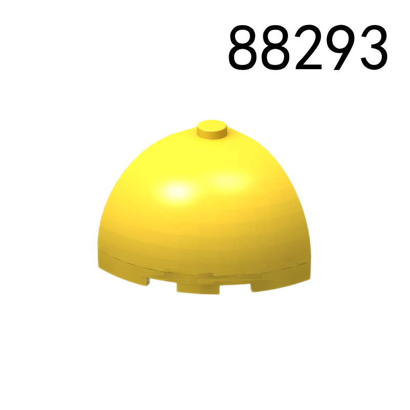 Item No: 88293  Brick, Round Corner 3 x 3 x 2 Dome Top Chinese Compatible with LEGO