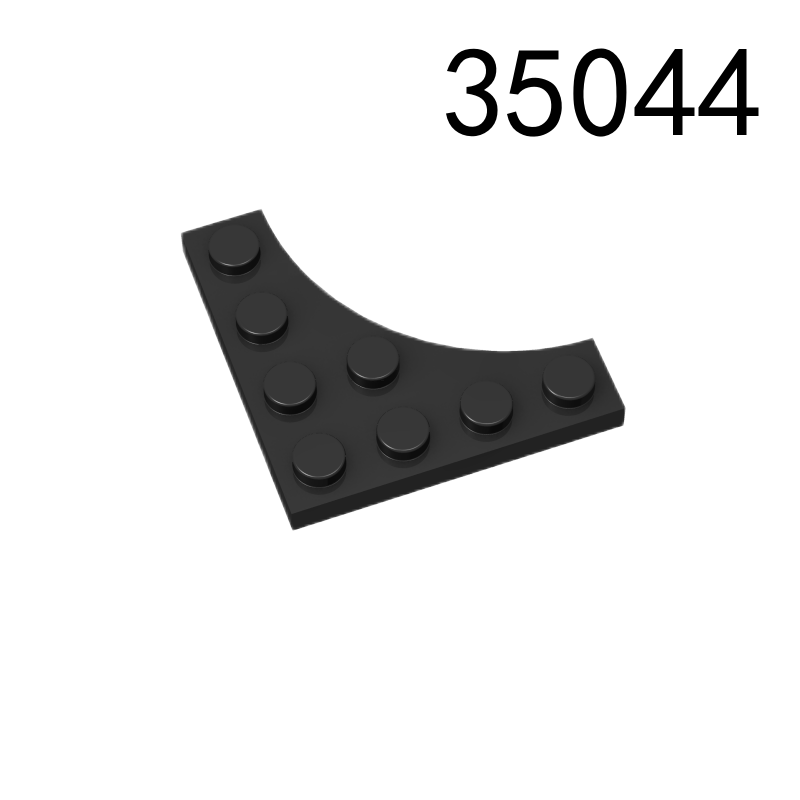 Item No: 35044  Plate, Modified 4 x 4 with 3 x 3 Curved Cutout Chinese Compatible with LEGO