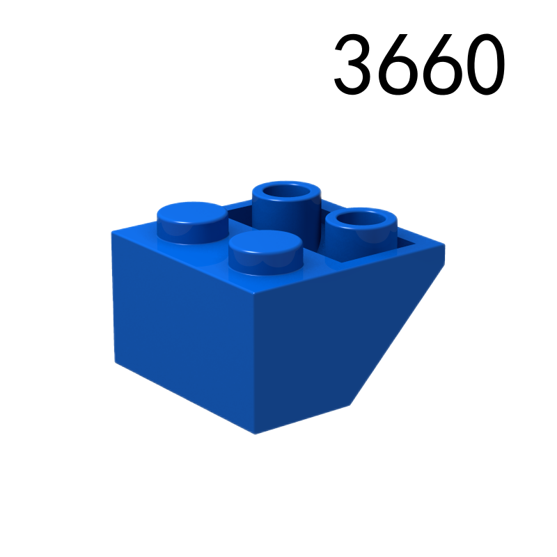 Item No: 3660  Slope, Inverted 45 2 x 2 with Flat Bottom Pin Chinese Compatible with LEGO