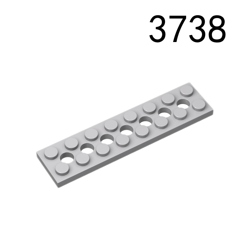 Item No: 3738 Technic, Plate 2 x 8 with 7 Holes Chinese Compatible with LEGO