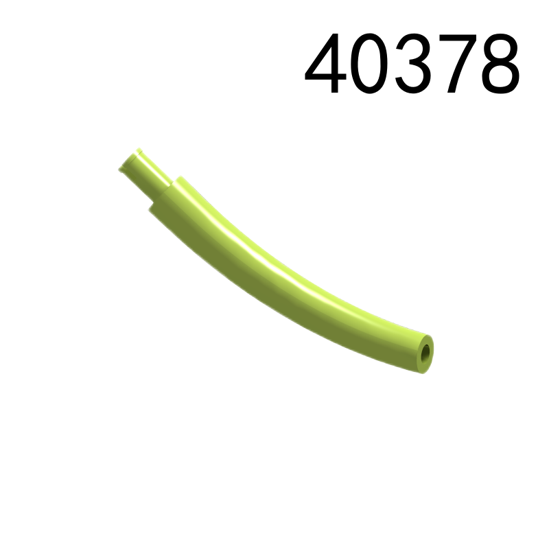 Item No: 40378 Dinosaur Tail / Neck Middle Section with Bar Hole and Technic Pin  Alternate Item No: 51274 Chinese Compatible with LEGO