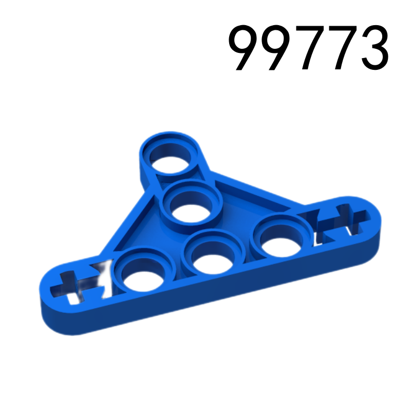 Item No: 99773 Technic, Liftarm, Modified Triangle Thin 3 x 5 with Short Supports   Alternate Item No: 65193 Chinese Compatible with LEGO