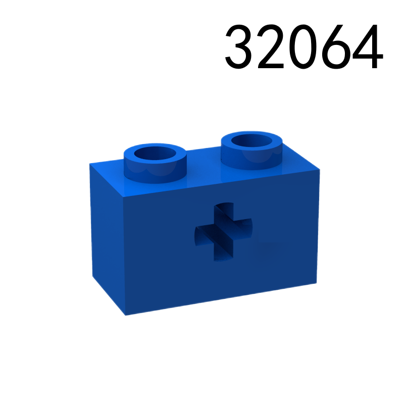 Item No: 32064 Technic, Brick 1 x 2 with Axle Hole  Alternate Item No: 31493, 32064b Chinese Compatible with LEGO