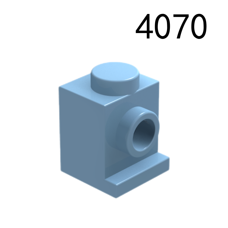 Item No: 4070 Brick, Modified 1 x 1 with Headlight  Alternate Item No: 4070a, 30069, 35388 Chinese Compatible with LEGO