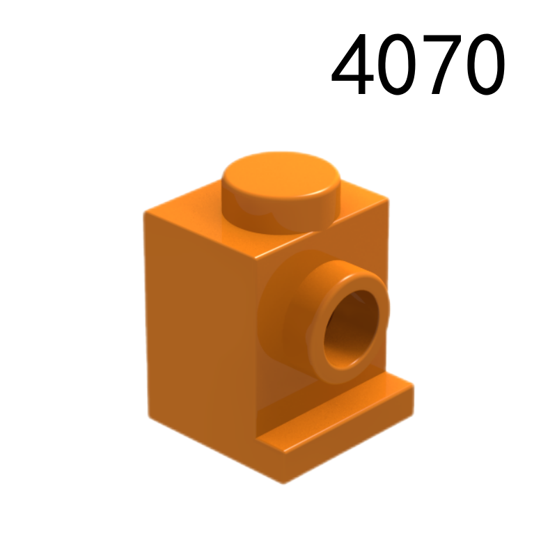Item No: 4070 Brick, Modified 1 x 1 with Headlight  Alternate Item No: 4070a, 30069, 35388 Chinese Compatible with LEGO