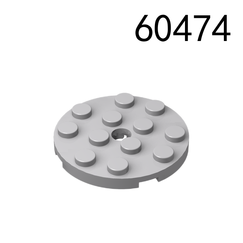 Item No: 60474  Plate, Round 4 x 4 with Hole Chinese Compatible with LEGO