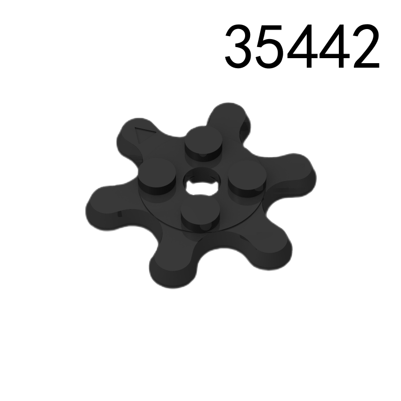Item No: 35442 Plate, Round 2 x 2 Gear 6 Tooth Chinese Compatible with LEGO