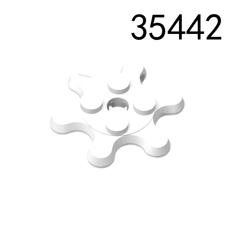 Item No: 35442 Plate, Round 2 x 2 Gear 6 Tooth Chinese Compatible with LEGO
