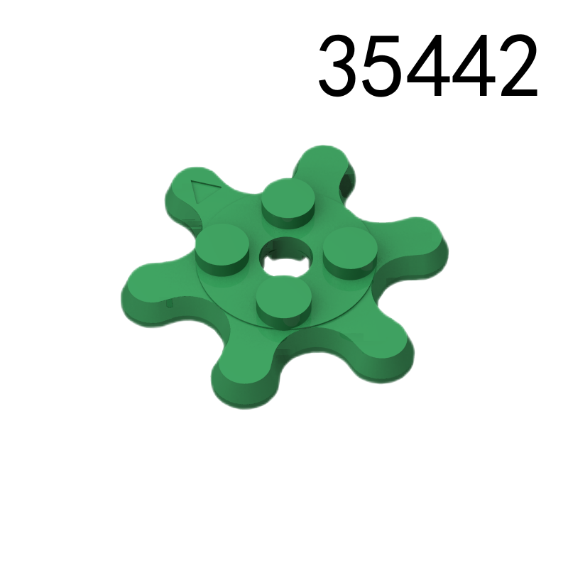 Item No: 35442 Plate, Round 2 x 2 Gear 6 Tooth Chinese Compatible with LEGO