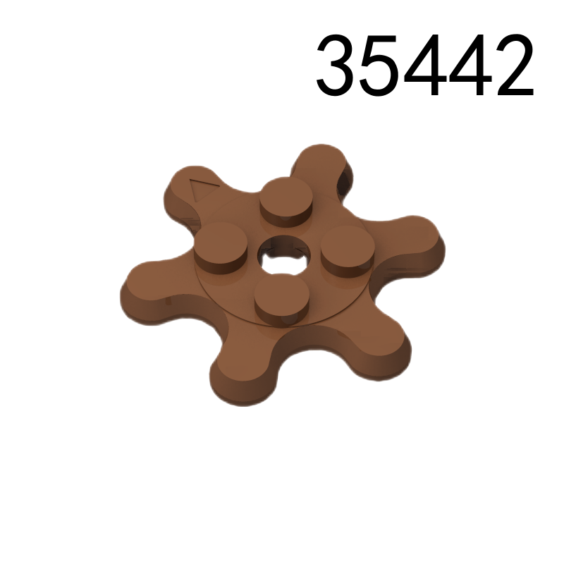Item No: 35442 Plate, Round 2 x 2 Gear 6 Tooth Chinese Compatible with LEGO
