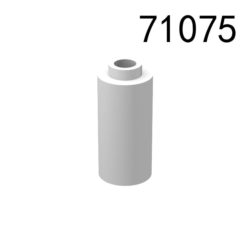 Item No: 71075 Brick, Round 1 x 1 x 1 2/3  Chinese Compatible with LEGO