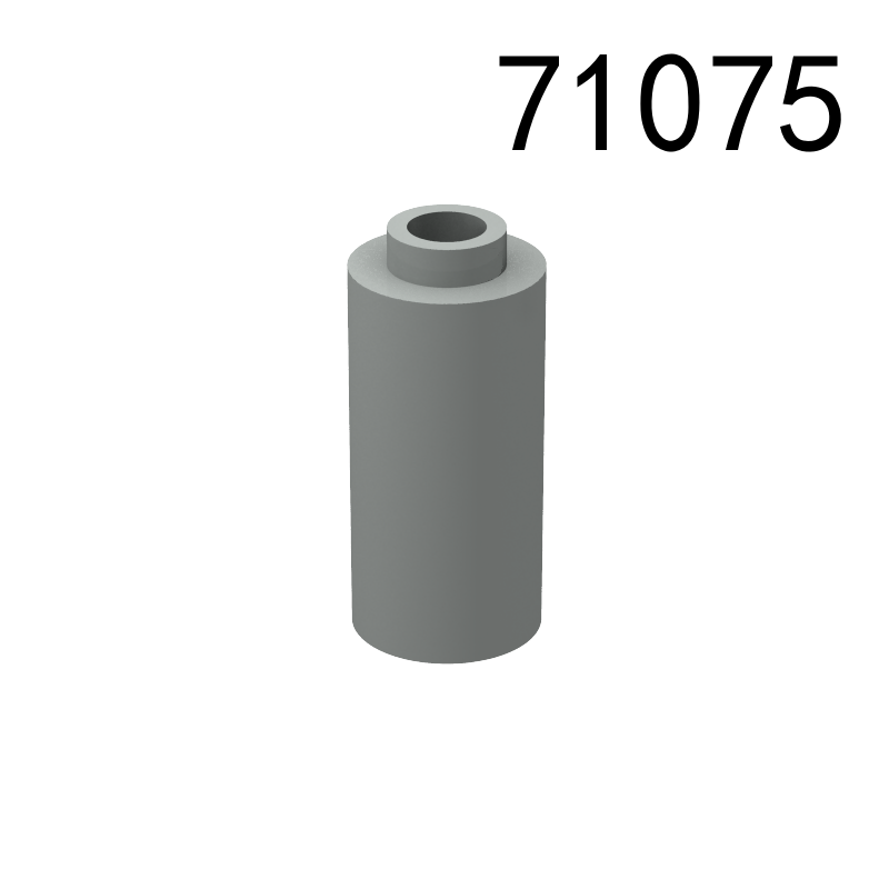 Item No: 71075 Brick, Round 1 x 1 x 1 2/3  Chinese Compatible with LEGO