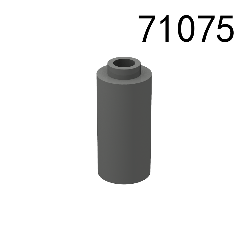 Item No: 71075 Brick, Round 1 x 1 x 1 2/3  Chinese Compatible with LEGO