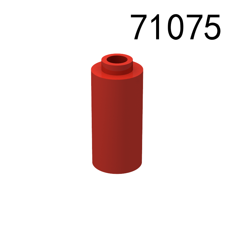Item No: 71075 Brick, Round 1 x 1 x 1 2/3  Chinese Compatible with LEGO