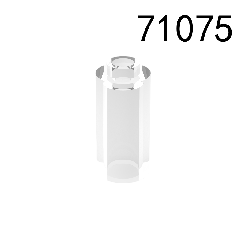 Item No: 71075 Brick, Round 1 x 1 x 1 2/3  Chinese Compatible with LEGO
