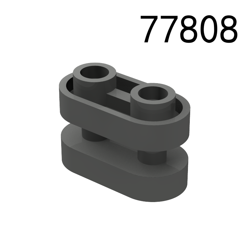 Item No: 77808 Brick, Round 1 x 2 with Hollow Studs and Open Center with Bars Chinese Compatible with LEGO
