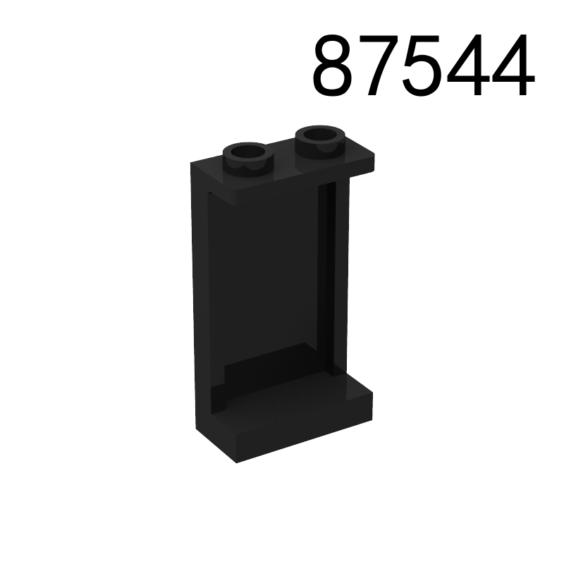 Item No: 87544  Panel 1 x 2 x 3 with Side Supports - Hollow Studs  Alternate Item No: 35340, 74968 Chinese Compatible with LEGO