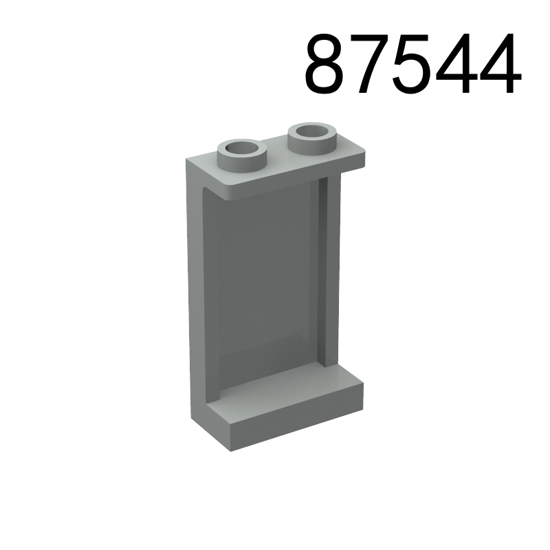 Item No: 87544  Panel 1 x 2 x 3 with Side Supports - Hollow Studs  Alternate Item No: 35340, 74968 Chinese Compatible with LEGO