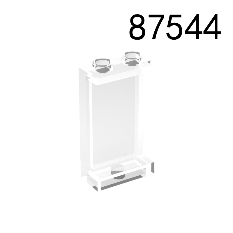 Item No: 87544  Panel 1 x 2 x 3 with Side Supports - Hollow Studs  Alternate Item No: 35340, 74968 Chinese Compatible with LEGO