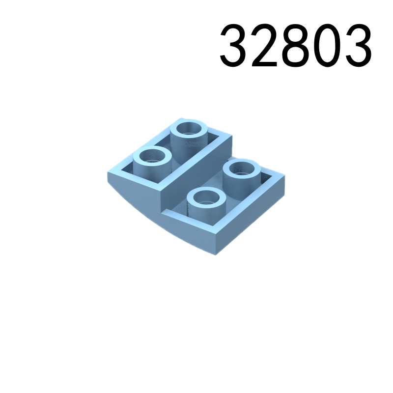 Item No: 32803  Slope, Curved 2 x 2 x 2/3 Inverted Chinese Compatible with LEGO