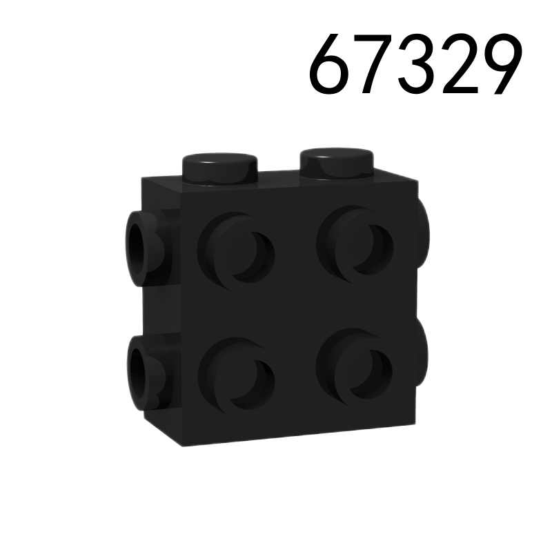 Item No: 67329 Brick, Modified 1 x 2 x 1 2/3 with Studs on Side and Ends Chinese Compatible with LEGO